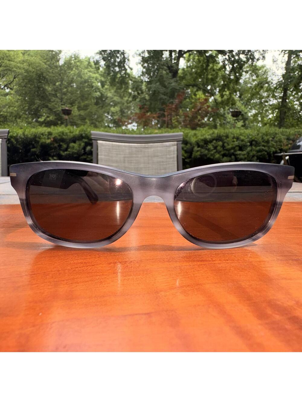 Shades by Dr. Tavel Sunglasses Matte Black/Grey Frame 55-17-145 Unisex